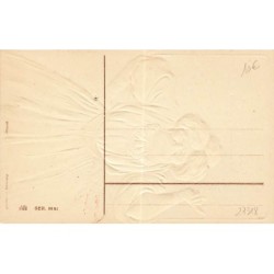 n°27318 - Carte Gaufrée - Série 8851 - Prosit Neujahr - Vieille femme portant une muselière