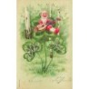 n°27321 - MSIB  13210 - Fröhliche Neujahr 1903 - Nain assis sur un trèfle, jouant de la mandoline