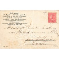 n°27330 - Carte Gaufrée - 3833 - Joyeuses Pâques - Enfants près d'un oeuf dans un pré