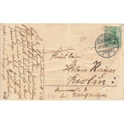 n°27331 - Carte Gaufrée - MSIB 13851 -Fröhliche Ostern - Fillette faisant sonner une cloche