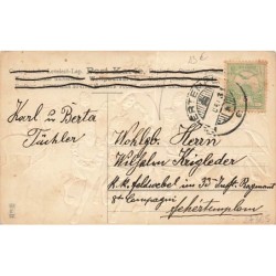 n°27365 - Carte Gaufrée - MSIB 13544 - Nouvel An 1906 - Attelage - Père Noël s'en allant