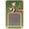 n°27371 - Carte Gaufrée - 7894 - Noël - Fröhliche Weihnachten - Garçon jouant avec une marionette