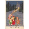 n°27379 - Noël - Buon Natale - Flatscher - Procession d'Anges sortant d'une église