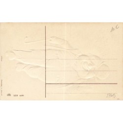 n°27413 - Carte Gaufrée - 6895 - Prosit Neujahr - Homme marchant dans une rue