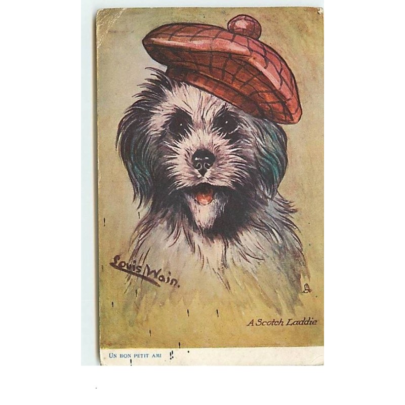n°13062 - Louis Wain - A Scotch Laddie - Un bon petit ami