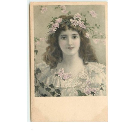 n°13063 - MM Vienne n°271 - Jeune fille portant une couronne de fleurs
