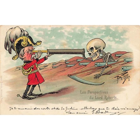 n°27501 - Arthur Thiele - Satirique - Guerre des Boers - Les Perspectives du Lord Roberts - Tête de mort