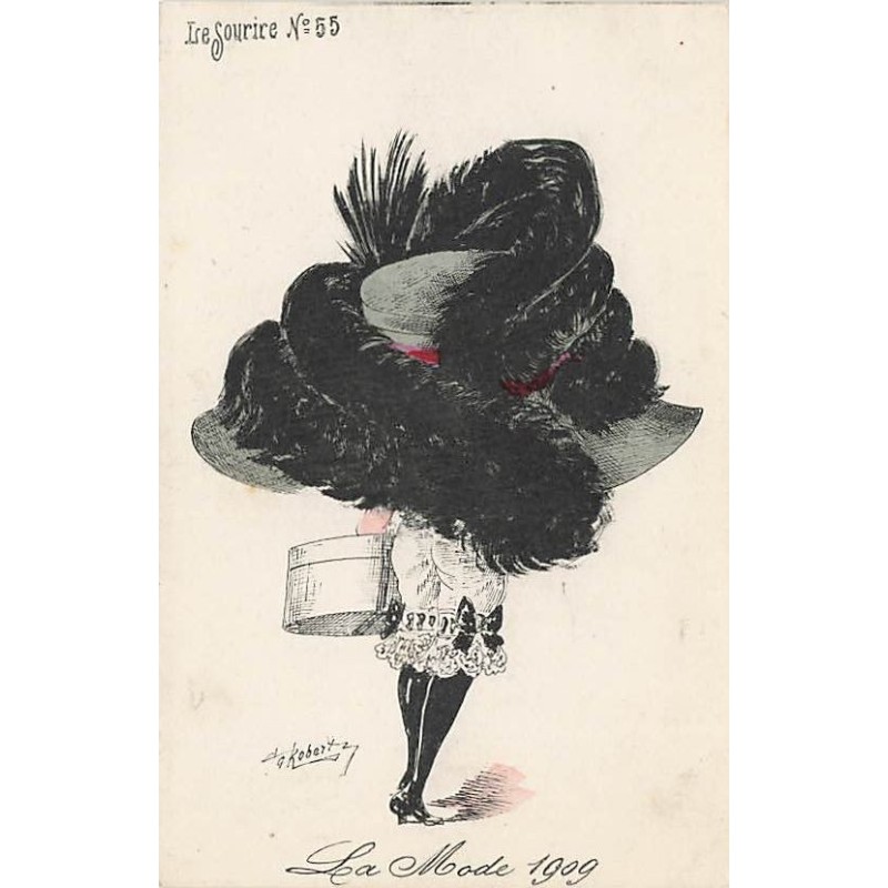n°27502 - Illustrateur Roberty - La Mode 1909 - Le Sourire n°55