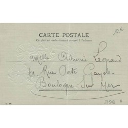 n°27508 - Fantaisie - Art Nouveau - Portrait d'une femme au milieu de fleurs en dentelle