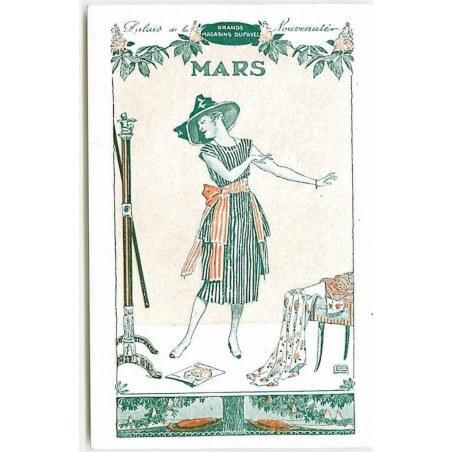 n°13101 - Art déco - Grands Magasins Dufayel - Mois de Mars - signée LG
