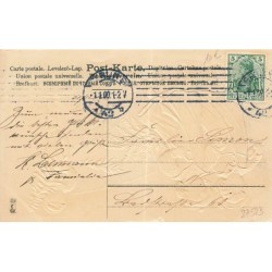 n°27523 - Carte Gaufrée - Noël - MSIB 13775 - Garçon et fillettes transportant des sapins