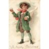 n°27528 - Noël - Raphaël Tuck - Jeune garçon avec des boules de neige