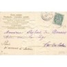 n°27533 - Carte Gaufrée - 5064 - Joyeuses Pâques - Lièvre mettant des oeufs dans la hotte d'un garçon