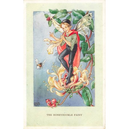 n°27550 - René Cloke - The Honeysuckle Fairy - Fée jouant de la musique pour des abeilles