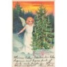 n°27568 - Noël - Fröhliche Weihnachten - Ange apportant un sapin décoré