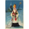 n°27587 - Vive Saint-Nicolas - Saint-Nicolas portant une poupée et des des pommes