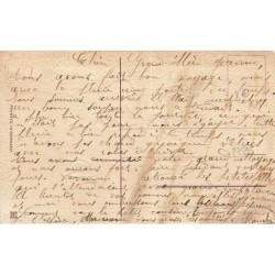 n°27595 - Carte Gaufrée - Fantaisie - Jeune couple cueillant des fleurs