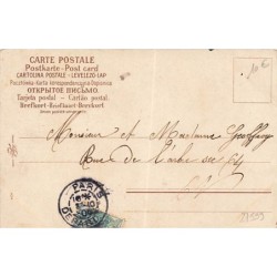n°27599 - Fantaisie - Clapsaddle - Jeune fille avec un noeud rose dans les cheveux