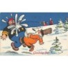n°27605 - Bandes Dessinée Knold & Tot - Gloedelig Jul - Enfants lançant des boules de neige
