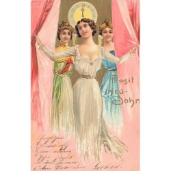 n°27607 - Carte Gaufrée -...