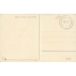 n°27617 - Nouvel An - W.L. - Meissner & Buch - Jeune femme tenant un verre