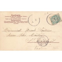 n°27662 - Nouvel An - 1906 - Têtes de femmes et d'hommes - surréalisme