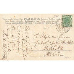 n°27667 - Carte Gaufrée - Nouvel An - MSIB 13550 - Ange buvant, assis sur un champignon