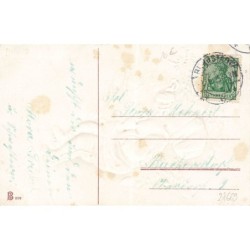 n°27669 - Carte Gaufrée - Clapsaddle - Glückliches Neujahr - Fillette cueillant du houx