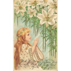 n°27672  - Carte Gaufrée -...