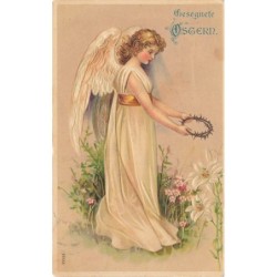 n°27674  - Carte Gaufrée -...