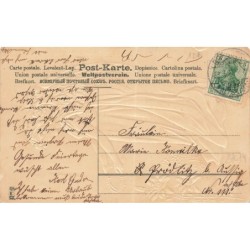 n°27674  - Carte Gaufrée - Pâques - Gesegnete Ostern - Ange gardien tenant une couronne en épine