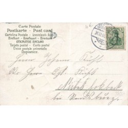 n°27687 - Carte Gaufrée - SER 608 n°2891 - Noël - Un garçon protégeant un bonhomme de neige