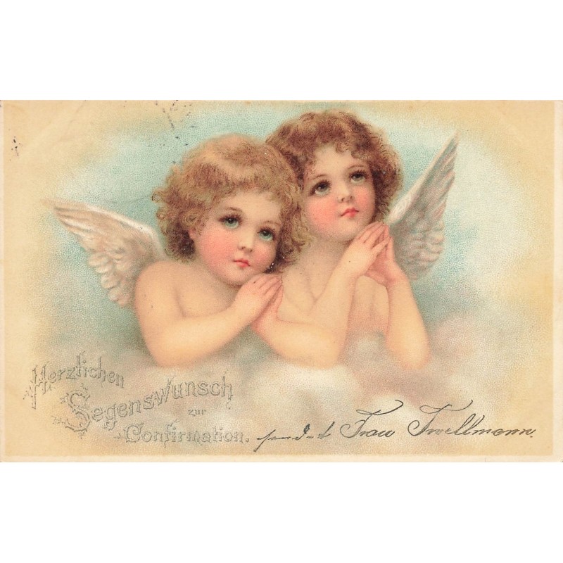 n°27700 - Fantaisie - Brundage - Confirmation - Anges priant