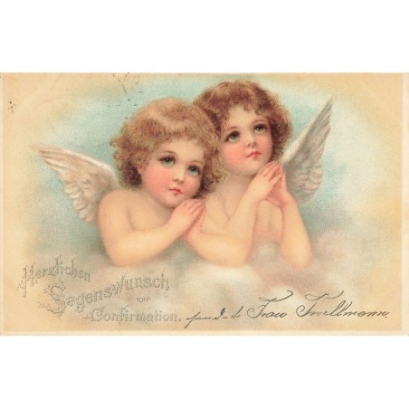 n°27700 - Fantaisie - Brundage - Confirmation - Anges priant