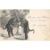 n°27702 - Illustrateur - Jean Tolroche - Deux chats habillés se saluant devant une chatte