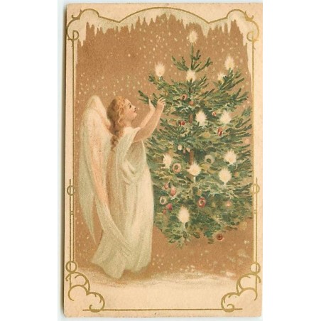 n°13142 - Ange gardien décorant un sapin