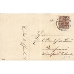 n°27739 - Carte Gaufrée - Nouvel An - Fillette assise sur une luge