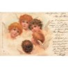 n°27749 - Raphael Tuck - Style Brundage - Groupe d'Anges
