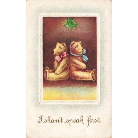 n°27795 - Jouet - Ours en peluche - I shan't speak first - Teddy Bear