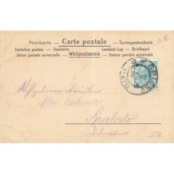 n°27798 - Fantaisie - Clapsaddle - Portrait d'une jeune fille avec des violettes