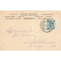 n°27800 - Fantaisie - Clapsaddle - Jeune garçon de profil avec du myosotis