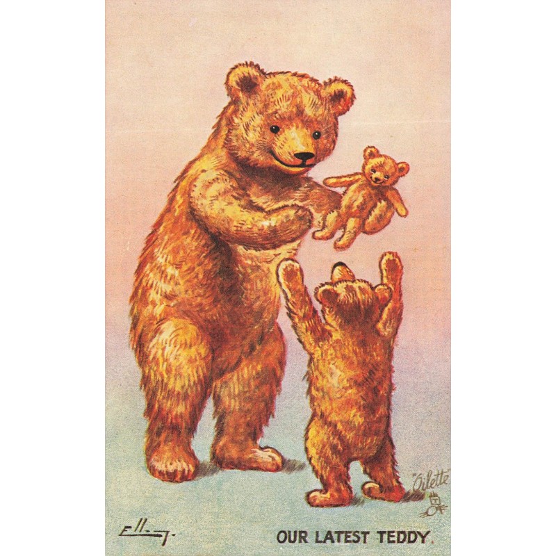 n°27812 - Illustrateur Ellam - Oilette - Our Latest Teddy - Ours en peluche