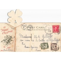 n°27814 - Fantaisie - Carte à Système - A Happy Christmas - Un dîner
