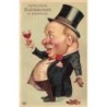 n°27817 - Carte Gaufrée - Anniversaire - Herzlichen Glückwunsch zum Geburtstage - Homme trinquant