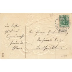 n°27821 - Carte Gaufrée - MSIB 14131 - Glückliches Neujahr - Enfants près à poster une lettre