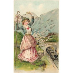 n°27843 - Carte Gaufrée -...