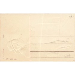 n°27847 - Carte Gaufrée - Prosit Neujahr - Homme ivre cherchant à mettre sa clé dans une serrure
