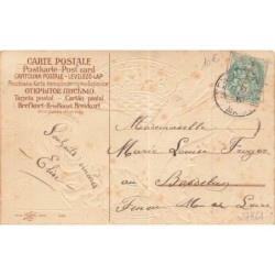 n°27861 - Carte Gaufrée - Clapsaddle - Bonne Année - Portrait d'un jeune enfant