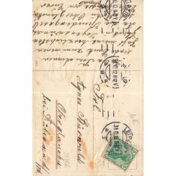 n°27866 - Carte Gaufrée - Nouvel An - Clapsaddle - Garçon portant un manteau de Père Noël