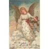 n°27880 - Carte Gaufrée - MSIB 13151 - Fröhliche Weihnachten - Ange Gardien portant des jouets dans un panier